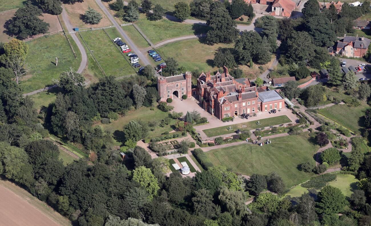 Drone view in front of Wedding Venues 